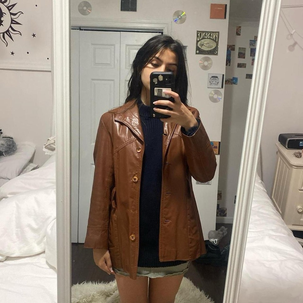 Brown Leather Women's Jacket